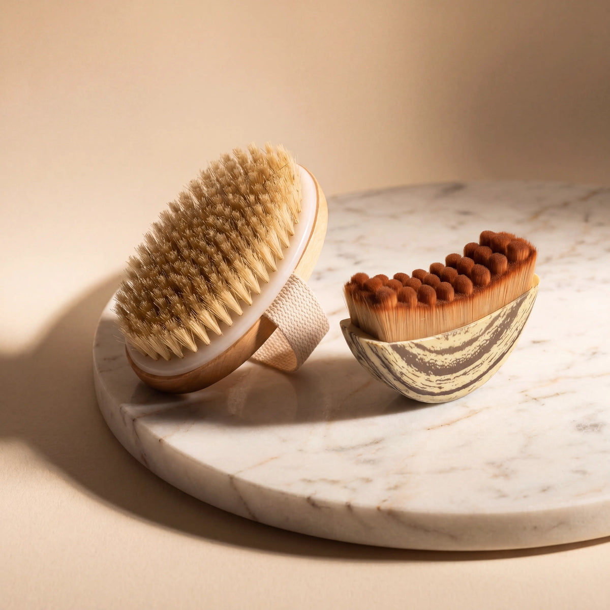 Brosse visage et brosse corps Sorya pour un rituel de drainage complet Image